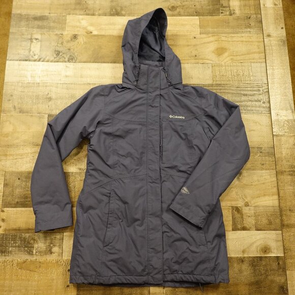 Columbia Interchange Omni-Tech Omni-Heat 3-in-1 Jacket Women's Size Large Blue - Picture 1 of 16